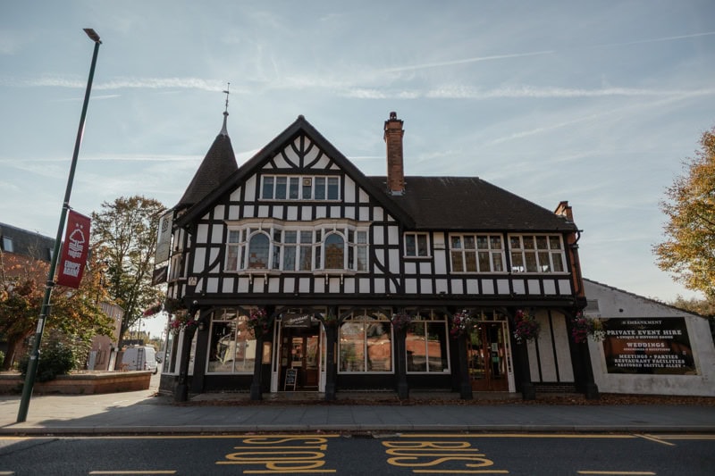The embankment nottingham pub tudor style exterior